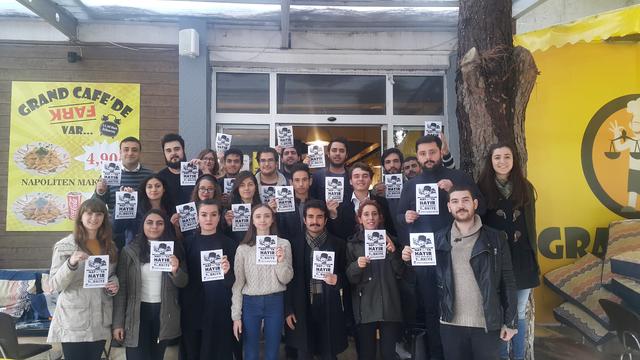 TGB Ege Üniversitesi birimi NATO'ya karşı tek yumruk