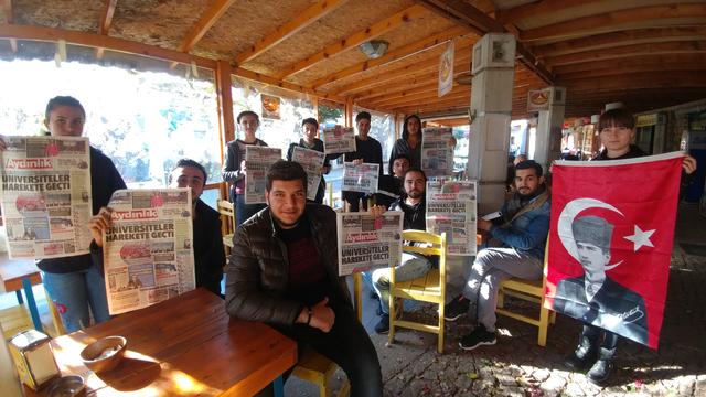 "Üniversiteler Harekete Geçti" manşeti Akdeniz Üniversitesi'nde