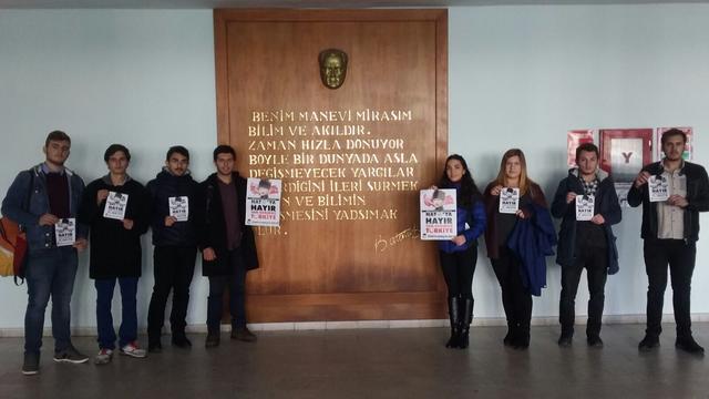 Trakya Üniversitesi öğrencileri NATO'ya karşı tek yumruk 