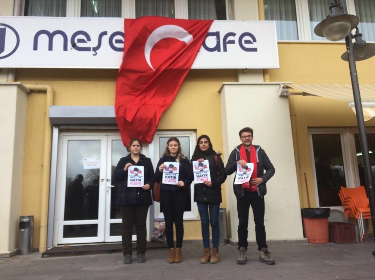 NATO'ya hayır afişleri Osmangazi Üniversitesi'nin her yerinde