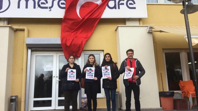NATO'ya hayır afişleri Osmangazi Üniversitesi'nin her yerinde