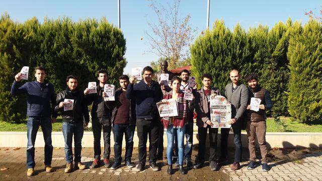 Dokuz Eyl&uuml;l &Uuml;niversitesi'nden Y&uuml;kselen ses: NATO'ya Hayır!