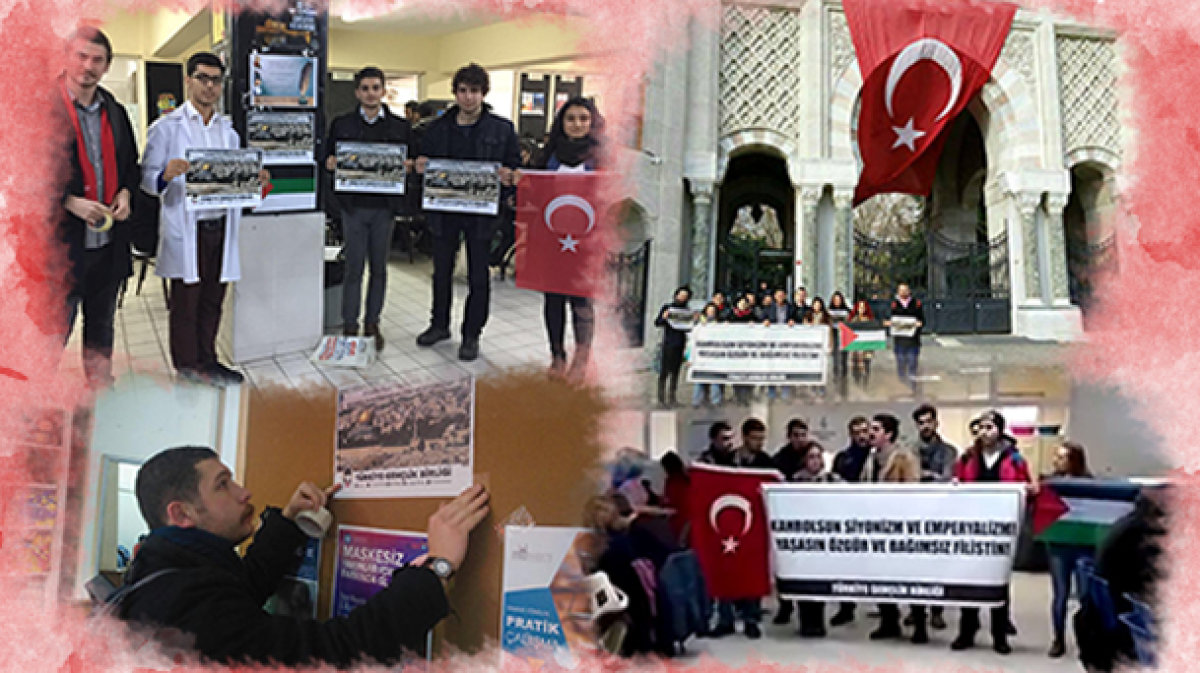 İstanbul'un üniversitelerinden Filistin'e destek!