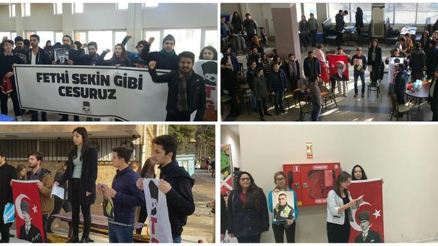 İzmir'in kampüsleri Fethi Sekin için ayağa kalktı