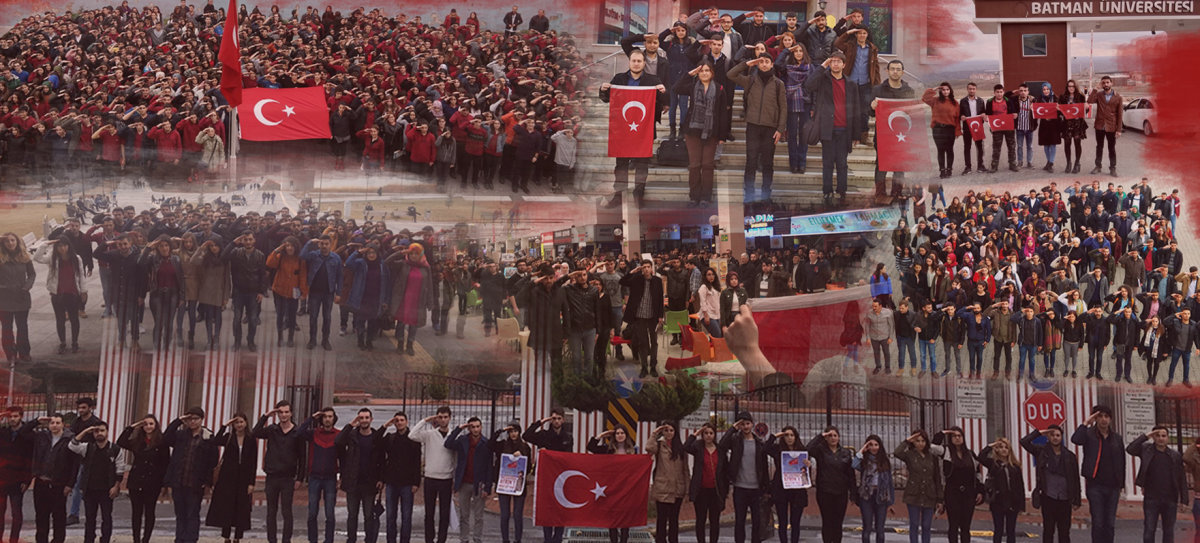 Binlerce gençten Afrin'de savaşan Mehmetçiğe selam!