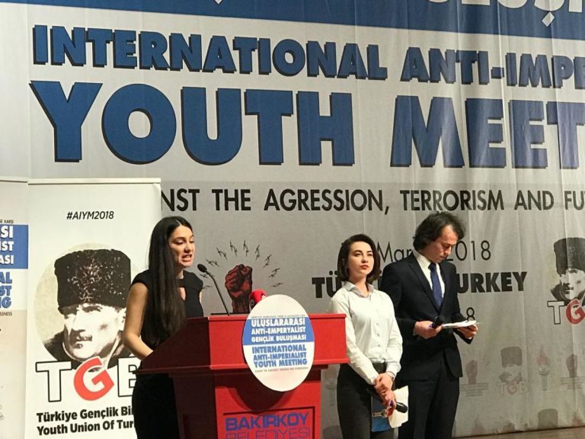 Dünya Anti-emperyalist Gençlik Birliği Genel Sekreteri Elif İlhamoğlu