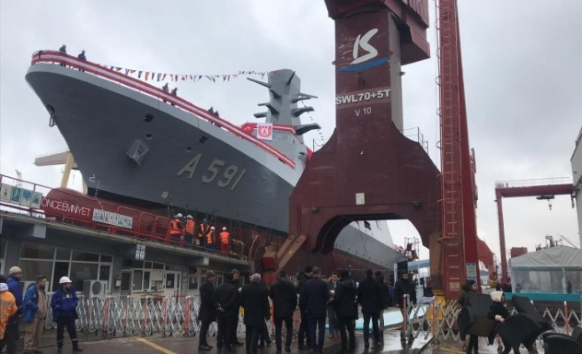 Türkiye'nin İlk İstihbarat Gemisi Sulara Açıldı