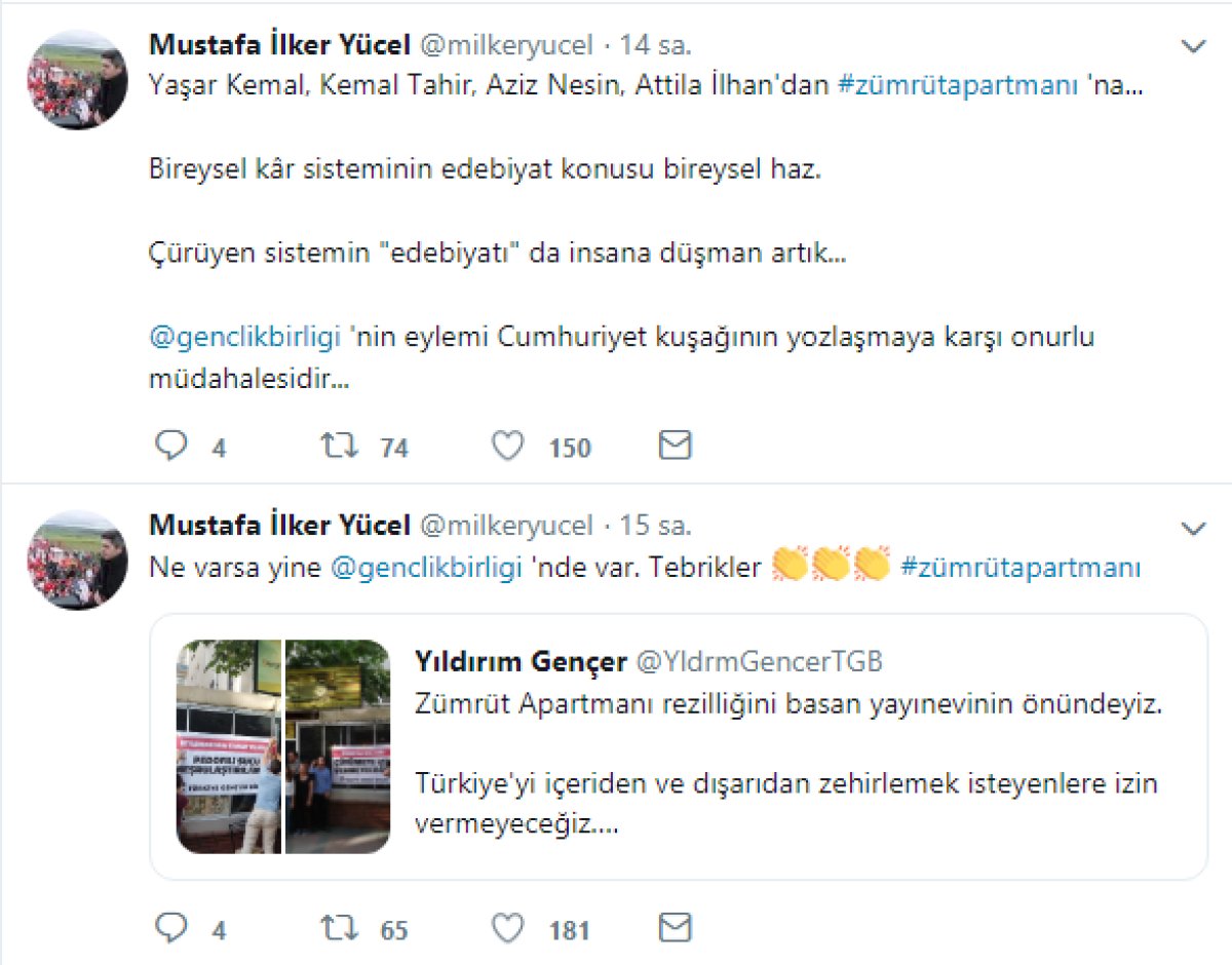 Aydınlık Gazetesi GYY ve Vatan Partisi İstanbul B. B. başkan Adayı İlker Yücel'in Destek Mesajı