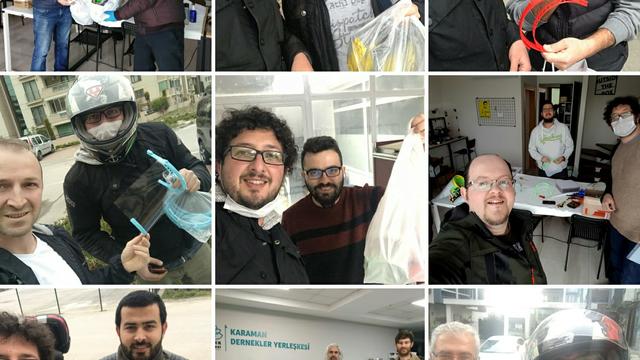 Üniversite Sanayi İşbirliğiyle Sağlıkçıların Siperlikleri Üretildi
