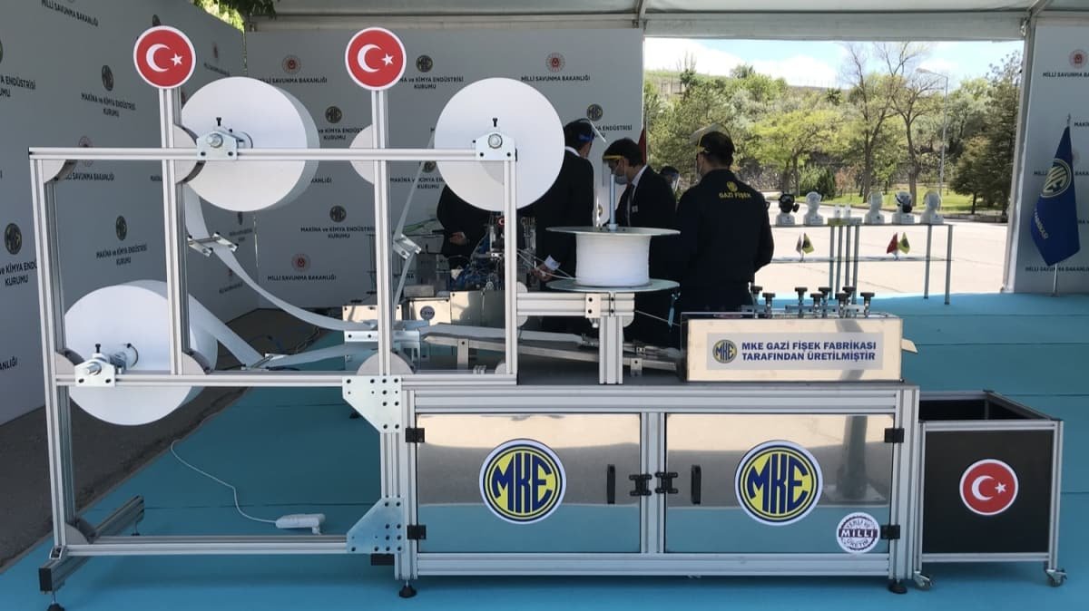 MKEK'den Yerli Maske Üretim Makinesi