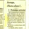 Avrupa ''Hasta Adam''