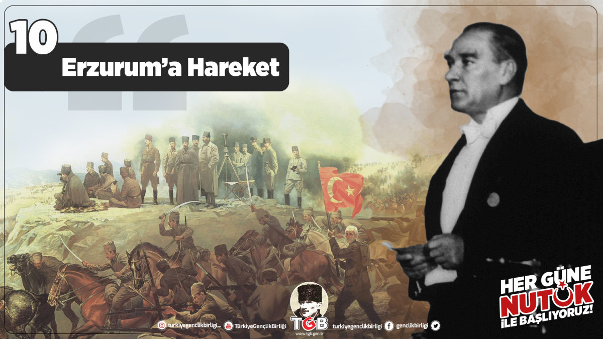 Her Güne Nutuk 10: Erzurum’a Hareket
