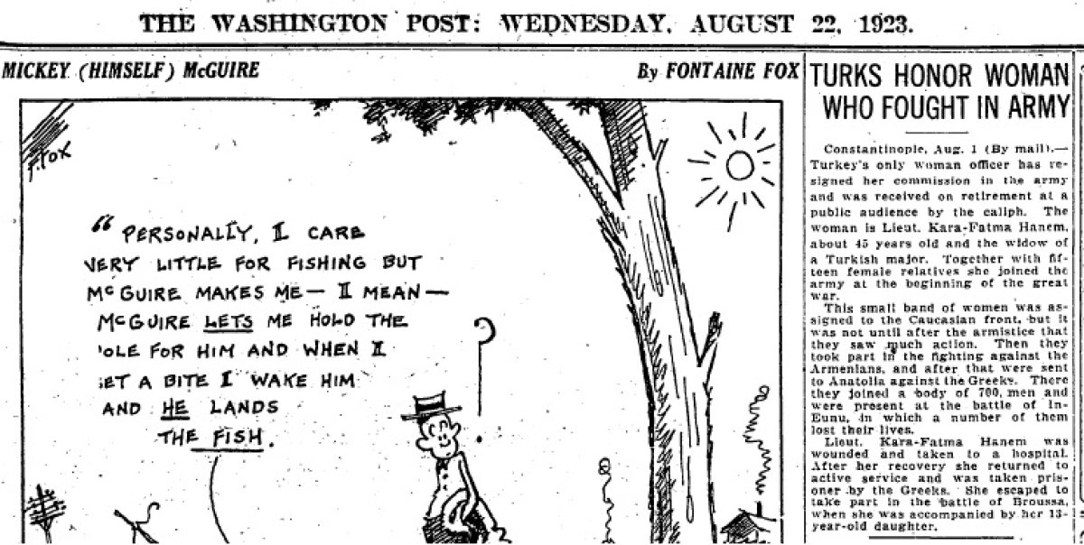 The Washington Post, 22 Austos 1923, s. 10.