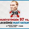 Cumhuriyetin 97.Yılında Geleceğimiz Mavi Vatanda