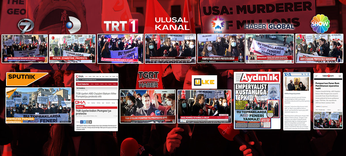 Pompeo Protestosuna Basından Yoğun İlgi