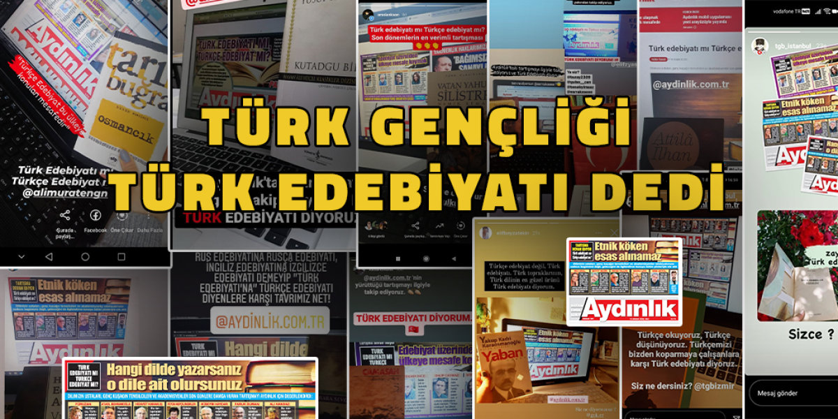 Türk Gençliği ‘Türk Edebiyatı’ dedi