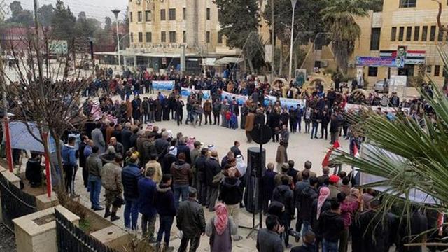 Haseke'de Halk PKK'ya Karşı Sokakta