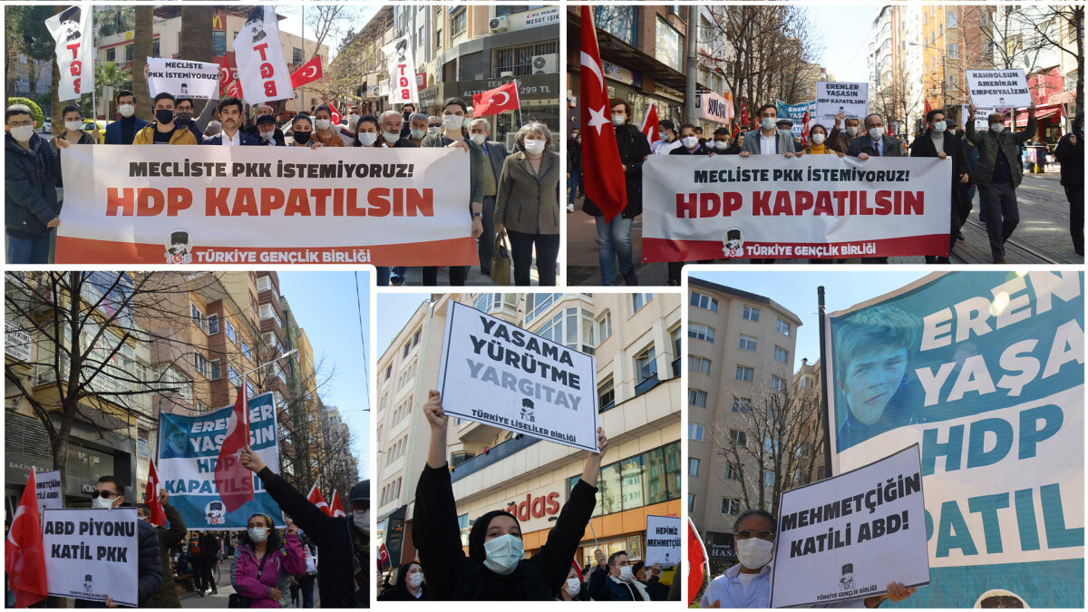 HDP Kapatılsın Yürüyüşleri Sürüyor