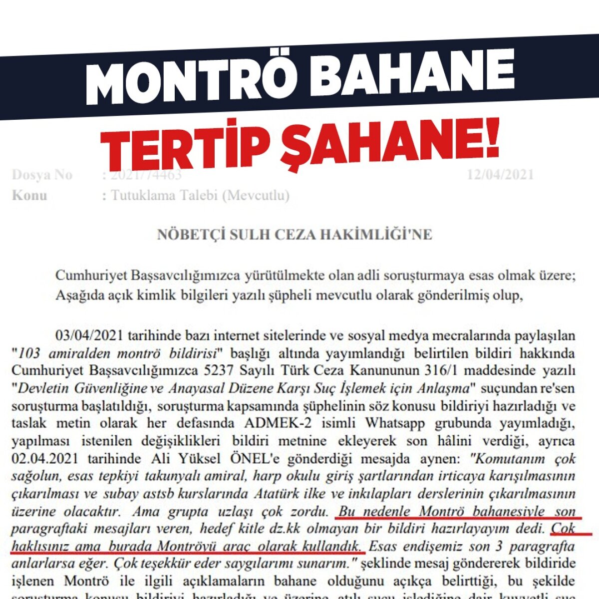MONTRÖ BAHANE TERTİP ŞAHANE
