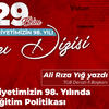 Cumhuriyetimizin 98. Yılında Doğru Eğitim Politikası
