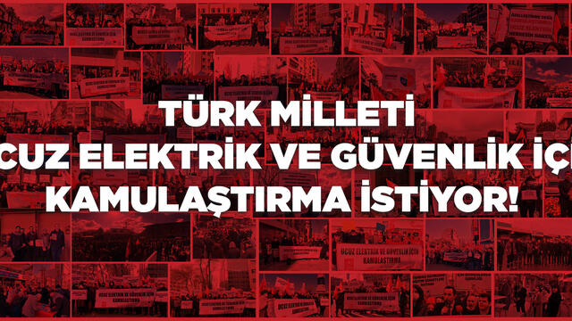 Tüm Türkiye'de Ucuz Elektrik Platformlarıyla Basın Açıklamaları Sürüyor