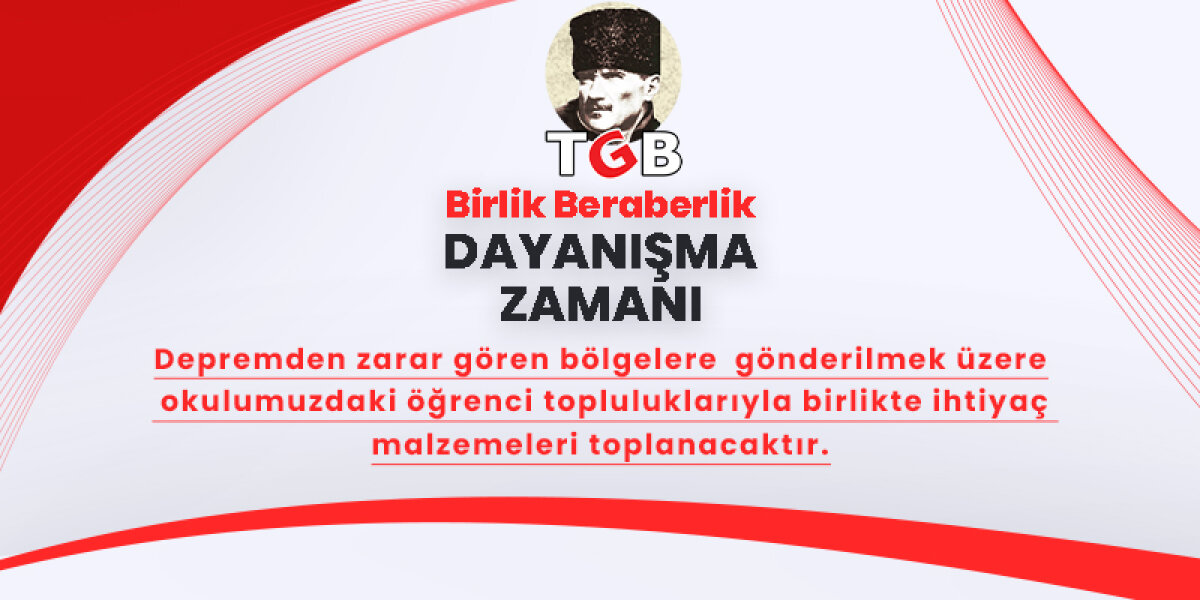 Birlik Beraberlik Dayanışma Zamanı