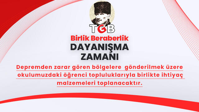 Birlik Beraberlik Dayanışma Zamanı