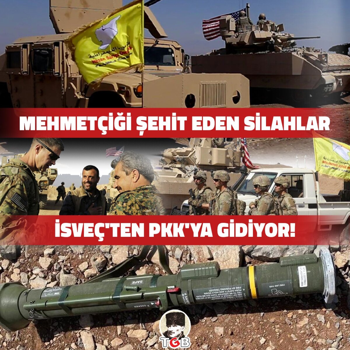 Mehmetçiği Şehit Eden Silahlar İsveç'ten PKK'ya gidiyor