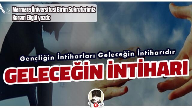 Gençlerin intiharı geleceğin intiharıdır!