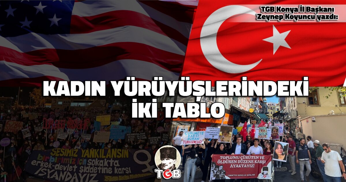 KADIN YÜRÜYÜŞLERİNDEKİ İKİ TABLO