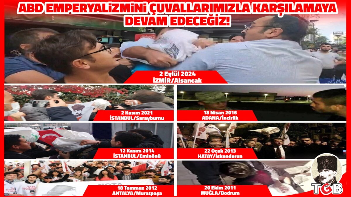 ABD EMPERYALİZMİNİ ÇUVALLARIMIZLA KARŞILAMAYA DEVAM EDECEĞİZ!
