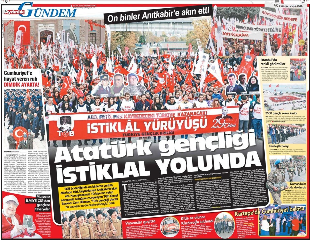 Aydınlık Gazetesi - 30.10.2017