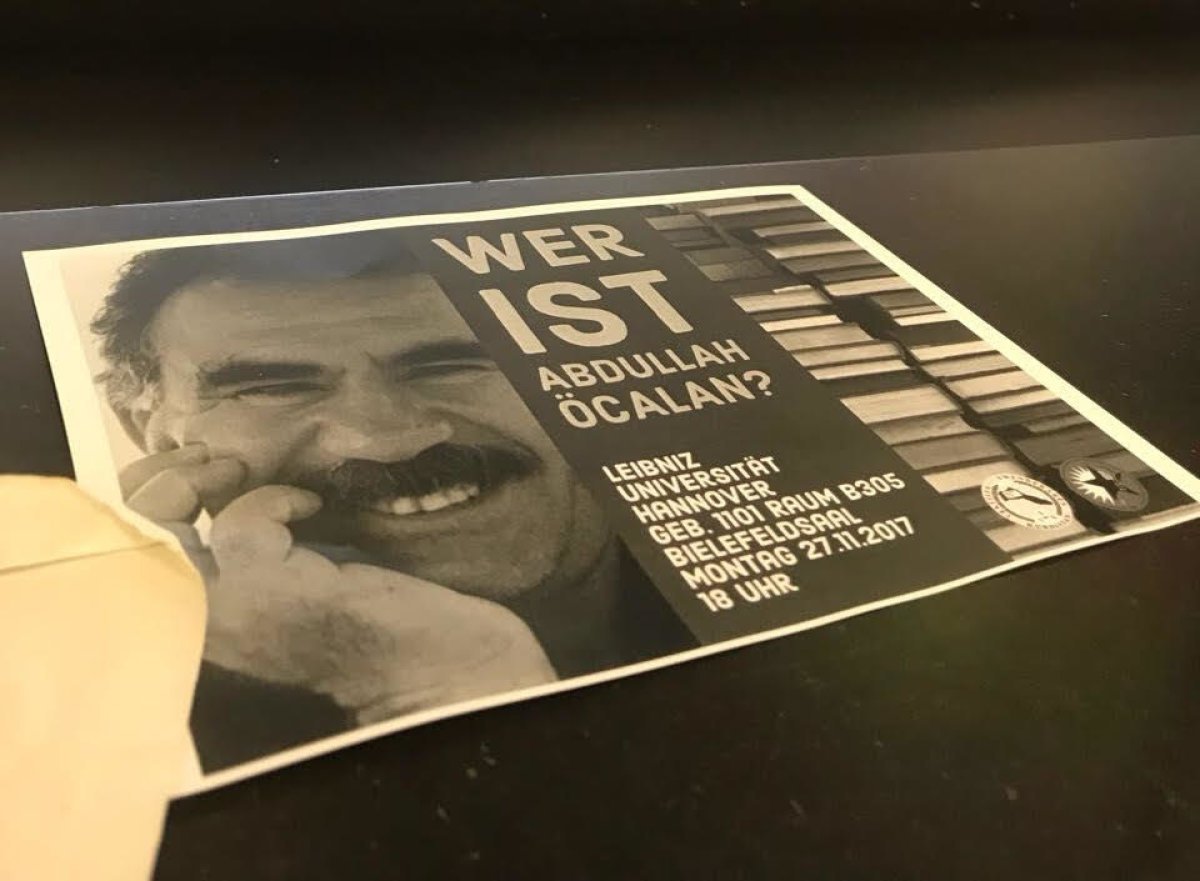 Leibniz Üniversitesinde yapılması planlanan, Türk İnsiyatif Birliğinin yoğun çabaları sonucu iptal edilen etkinliğin broşürü.