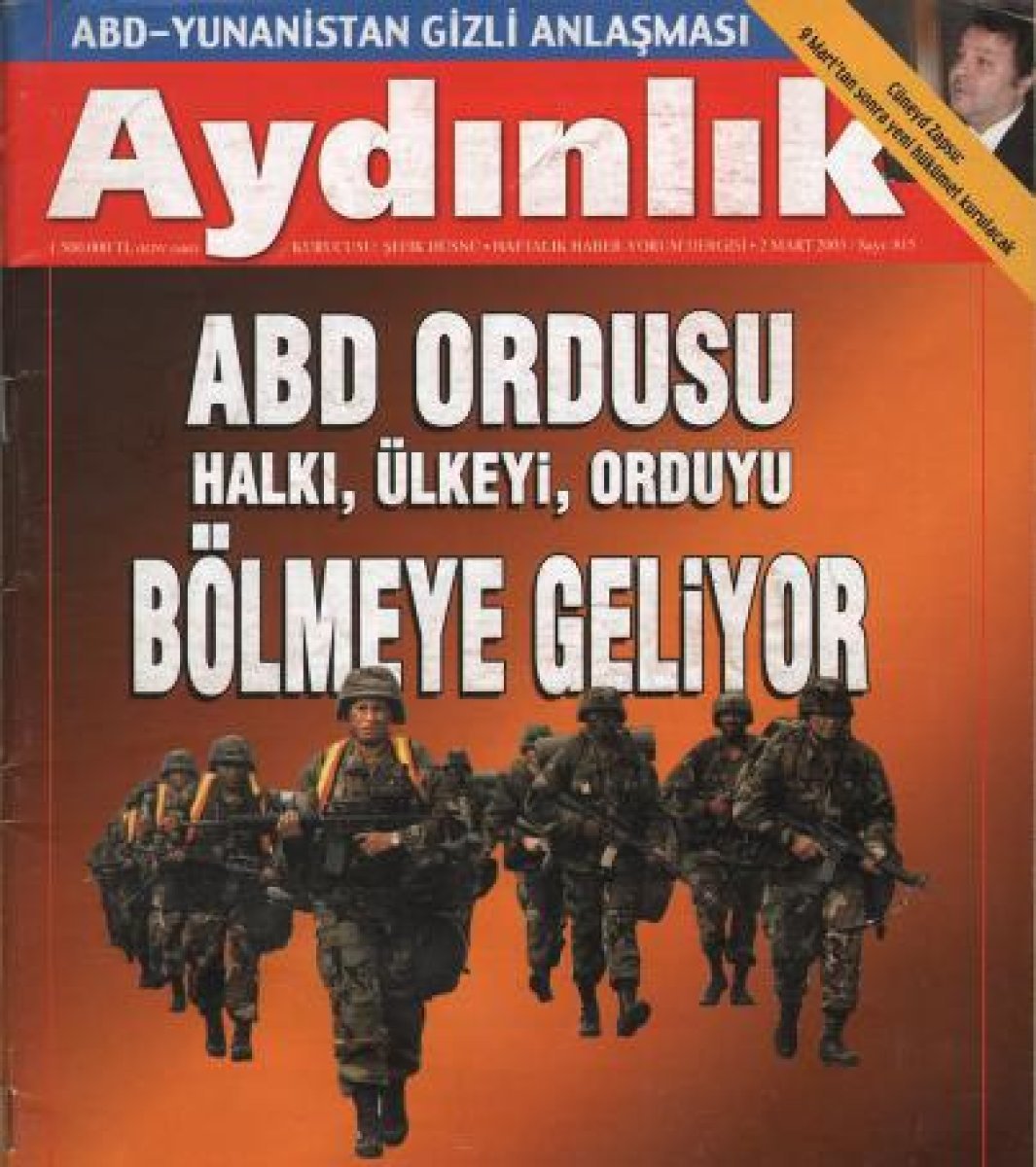 D&ouml;nemin Aydınlık Gazetesi Manşeti